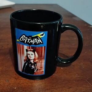Black Batman Mug with Catwoman Design